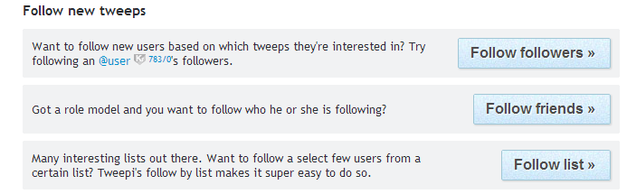Get Twitter Followers - Tweepi