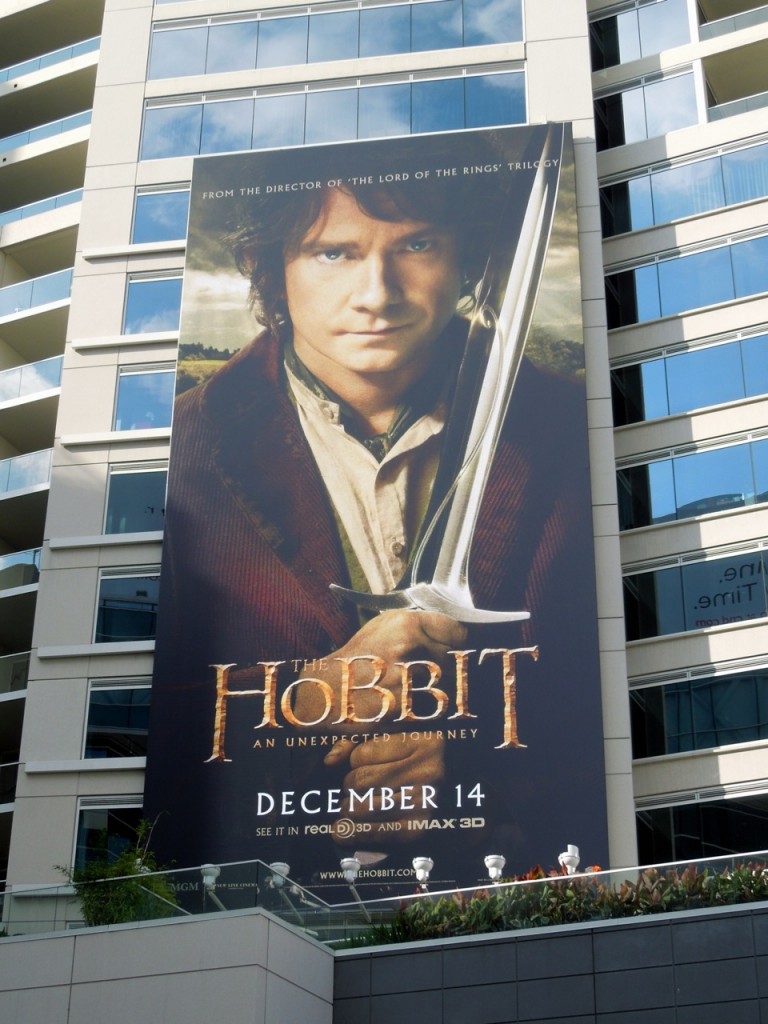 the hobbit billboard advertisement