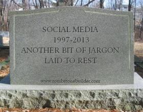 social media RIP tombstone