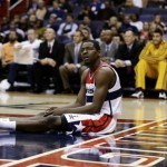 Wizards player in dismay
