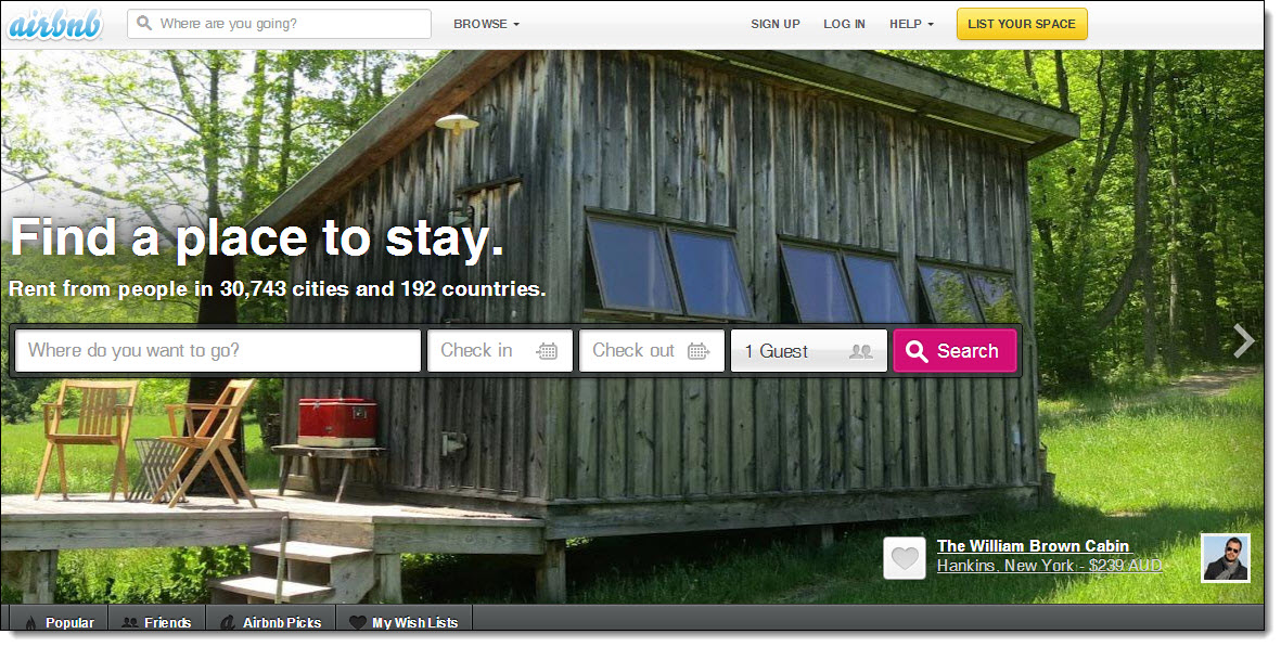 Airbnb and the visual social web