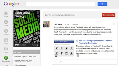 Google+ Communities are an alternative to LinkedIn Answers by Weidert Group