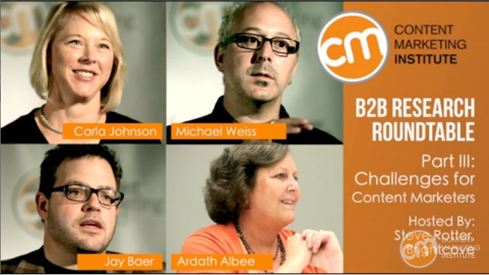 Challenges for B2B content marketers