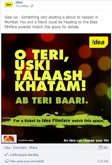 Idea_Facebook_Filmfare_awards