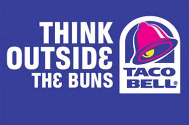 Taco Bell Think Outside the Bun Speedo Logo