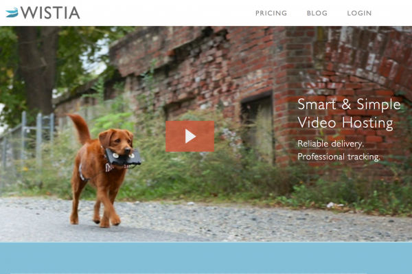 Wistia offers video hosting for small to large online businesses.