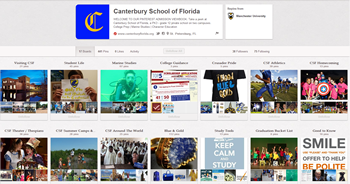 Canterbury School FLA Pinterest page