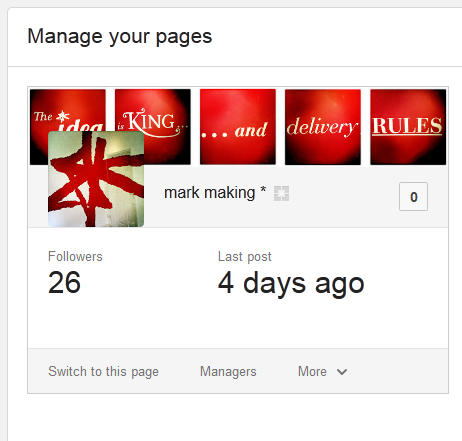 The new Google+ page management dashboard