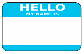 Hello My Name Is badge