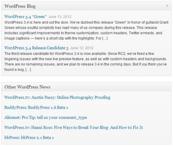 WordPress Blog and News Widgets