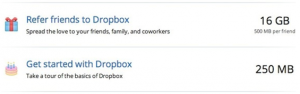 Dropbox uses Gamification