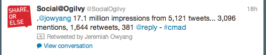Jeremiah Owyang and Social@Ogilvy Tweet 2