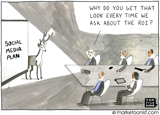 Social Media Plan Cartoon Tom Fishburne 2013: The Year of Social Media Marketing Internalization