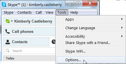 How to clear skype chat history
