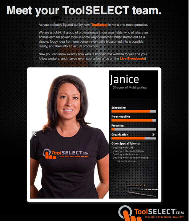 Tool Select Meet the Team