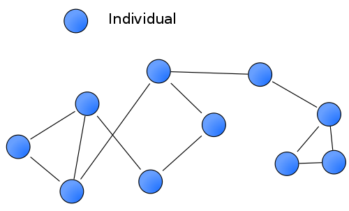 Wikipedia' networking graph