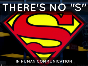 No S in Human Communcation