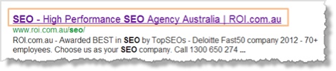 SEO Page titles