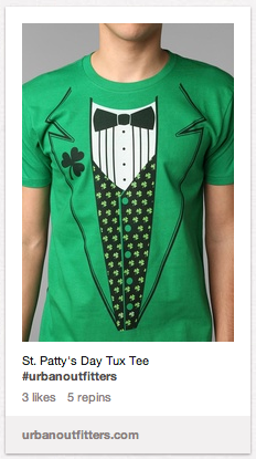 Urban Outfitters Uses Pinterest to Promote St. Patrick's Day Apparel