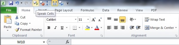 Adding Speak Cells for Accessibility in Excel - Business 2 Community