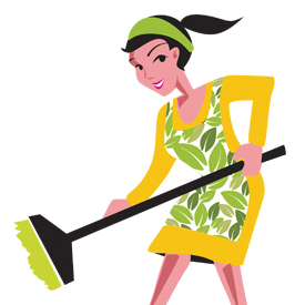 The Eco Clean Queen Illustration 