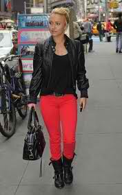 Hayden Panettiere in red jeans