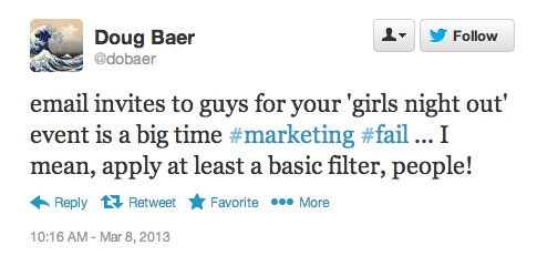 irrelevant email marketing