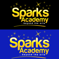Transparent logo design example Sparks