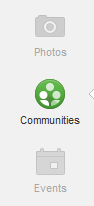 Google Plus Communities Button