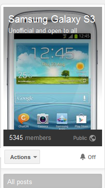 Google Plus Samsung Galaxy Notifications