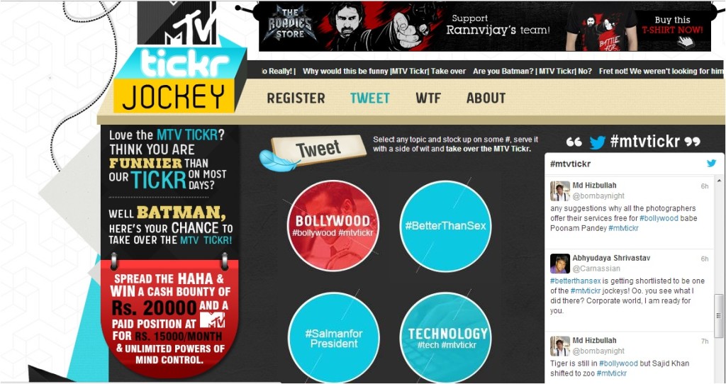 MTV India Hunts For India’s First Tickr Jockeys On Twitter Business 2