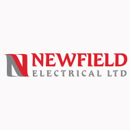 White background logo design Newfield Electrical