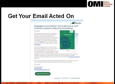 Email Call-to-Action Example