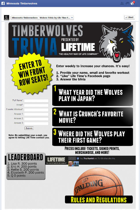 ww facebook com MNTimberwolves app 140027096128579 485 Grow Your List! Email List Building with Facebook Promotions