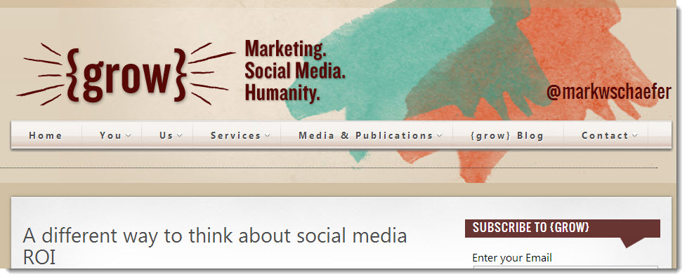 Mark Schaefer Blog for consulting and training