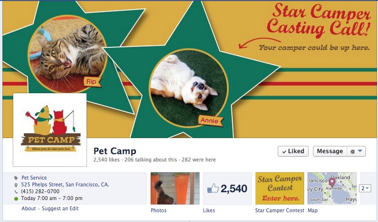 Facebook Cover Photo - Pet Camp 