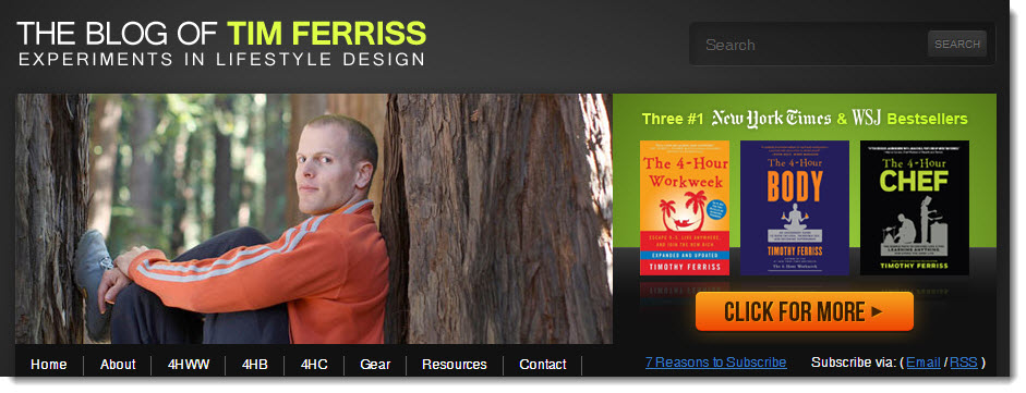 Tim Ferriss Blog Case Study in Monetising as an author