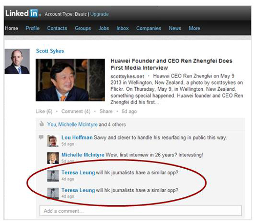 Twitter LinkedIn post