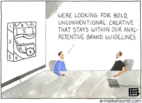 cartoon: brand guidelines