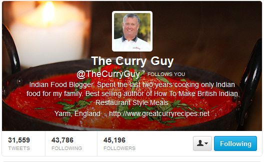 The Curry Guy on Twitter