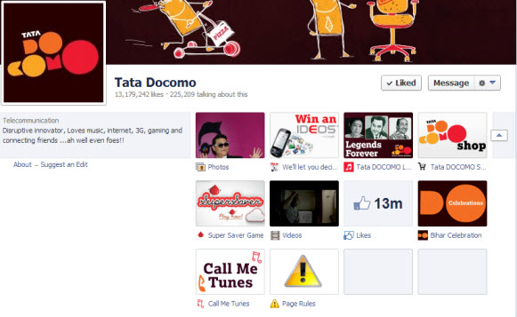 Facebook Pages can have up to 12 tabs and apps