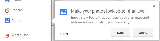 Google+ photo features