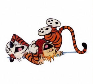 laughing calvin and hobbes