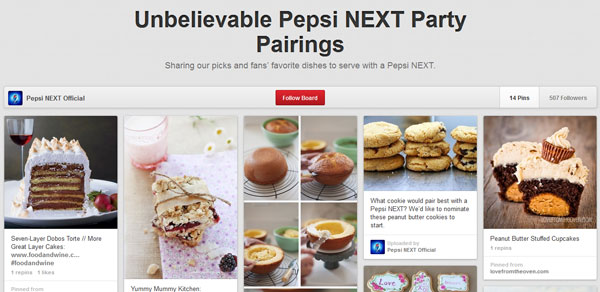 Pepsi party pairings board on Pinterest