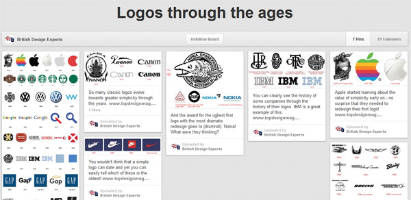 Pinterest board - British Logo Design collates classic logos
