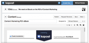 Kapost content management application streamlines B2B copywriting.