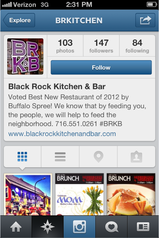 Instagram Black Rock Kitchen and Bar 1
