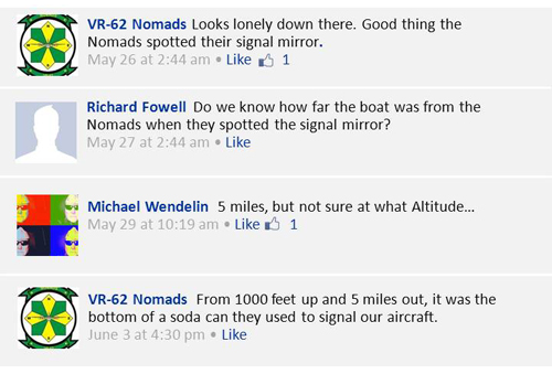 Michael Wendelin Facebook comments - Navy