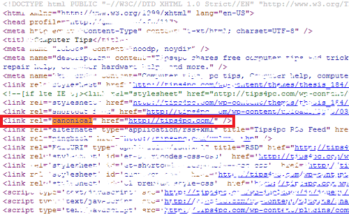 canonical url replytocom links