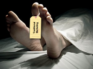 traditional marketing toe tag